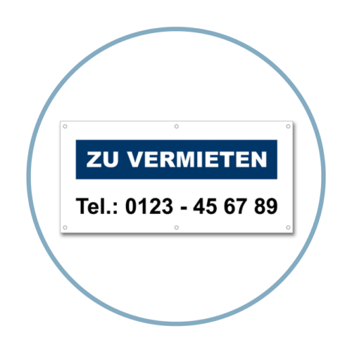 Immobilienbanner - Fertige Vorlage zu vermieten