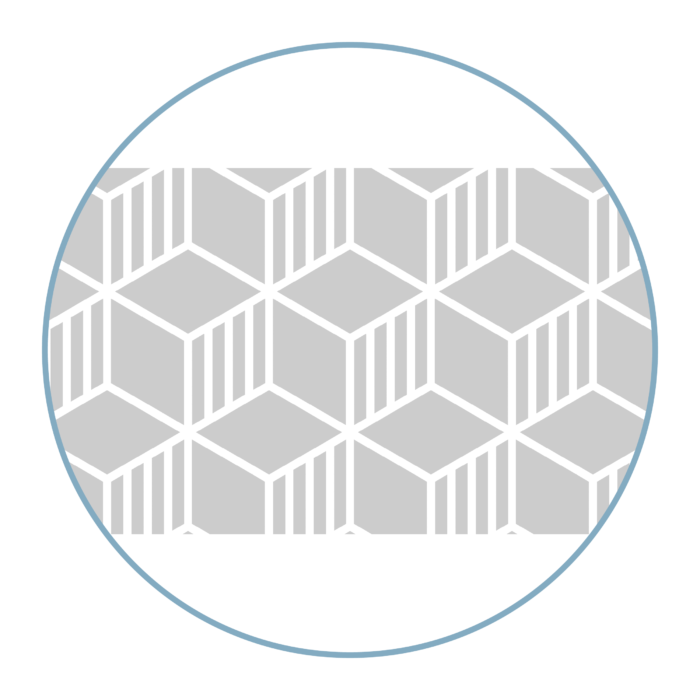 Glasdekor mit 3D Cube Design – Bild 3