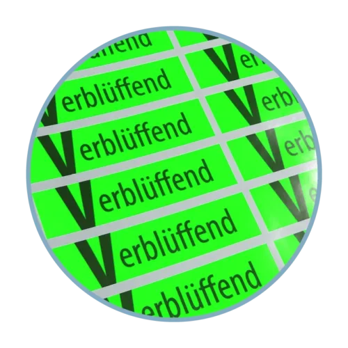 Neon Grün Etiketten