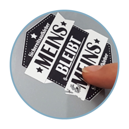 Sicherheitsfolie-Etiketten