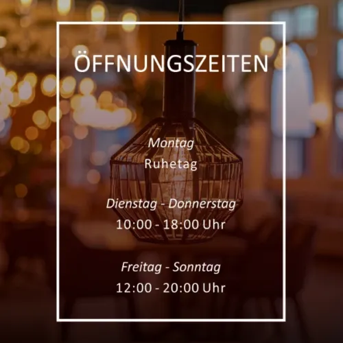 Öffnungszeiten Folienbeschriftung