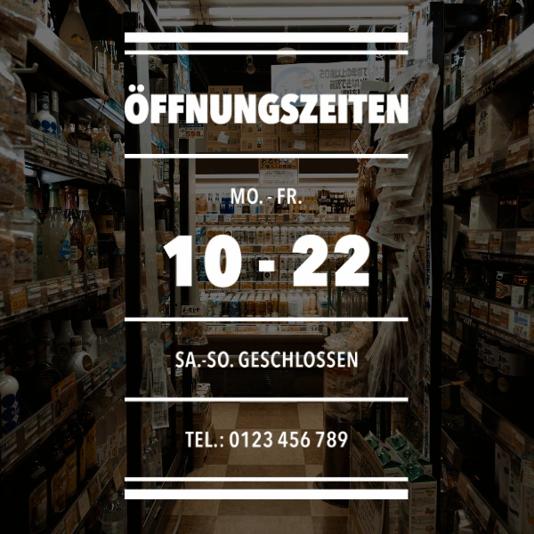 Öffnungszeiten fertige Vorlage 14 Öffnungszeiten fertige Vorlage