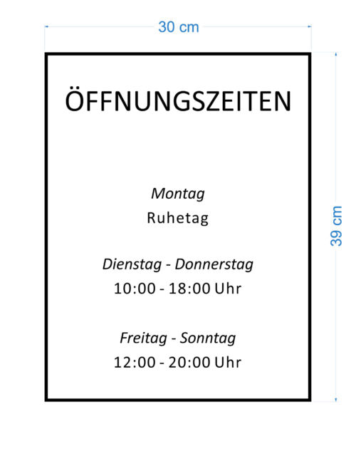 Öffnungszeiten Folie 2