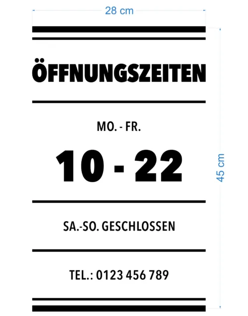 Öffnungszeiten Design